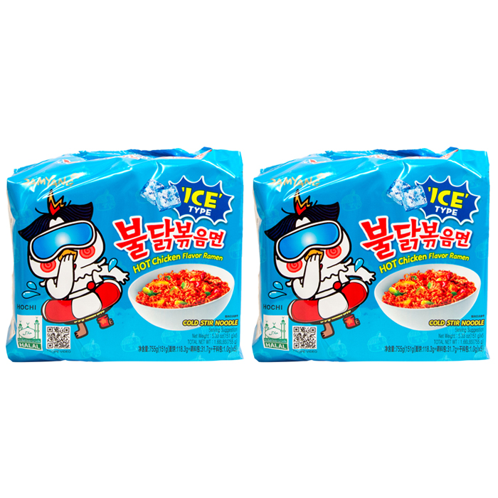 JP009 Samyang Hot Chicken TWO Cool Ramen - 2 x 5 x 140g